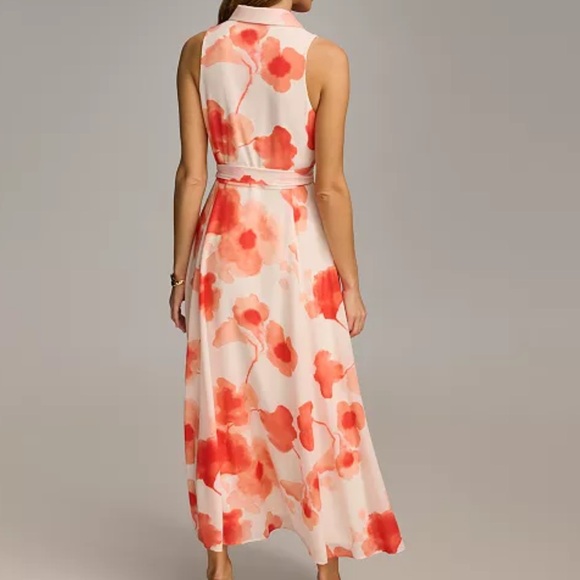 Donna Karan Women’s Chiffon Sleeveless Sundress - Picture 3 of 8